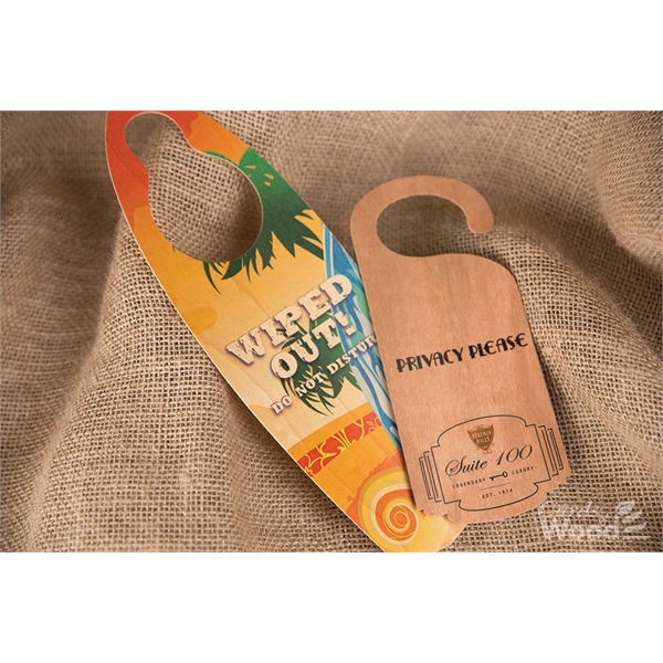 Wooden door sign measures 3 1/2" x 8" and hangs on... from ASI 92531 Unique Custom Products / UCP