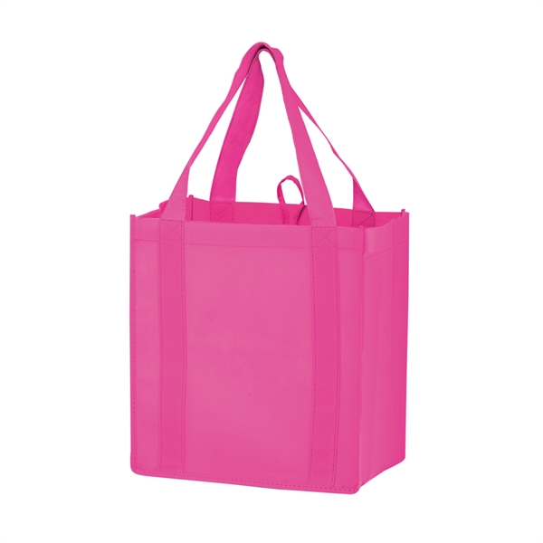12" x 8" x 13" non-woven polypropylene grocery tote with gusset,... from ASI 35290 American Ad Bag Co