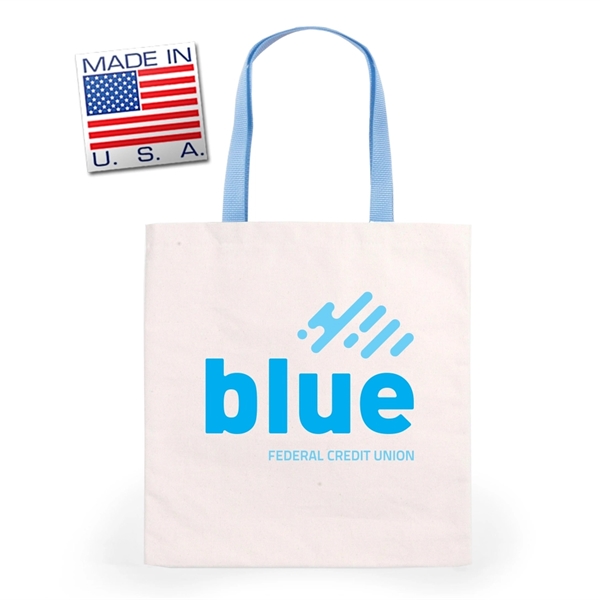 Flat document tote bag made from 10 oz. natural canvas.... from ASI 66230 Landes Inc