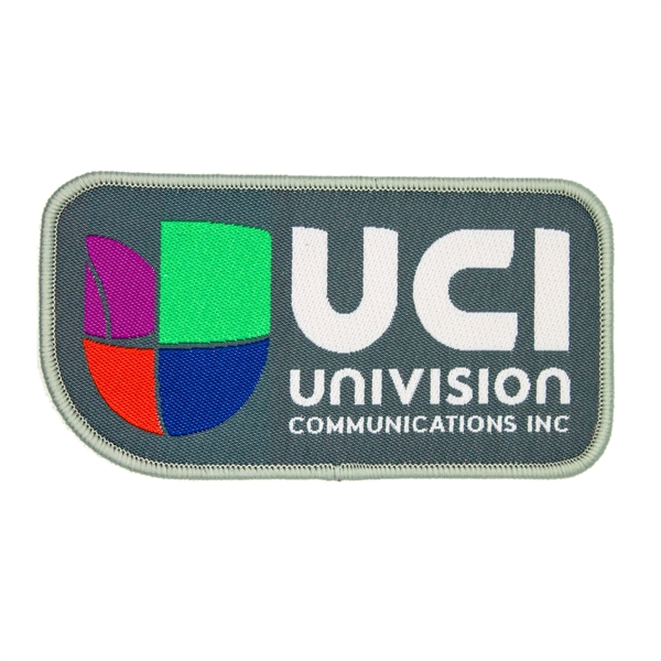 Custom Shape Woven Patches with up to 7 thread colors, merrowed... from ASI 52263 EMT / EMT EMT EASY