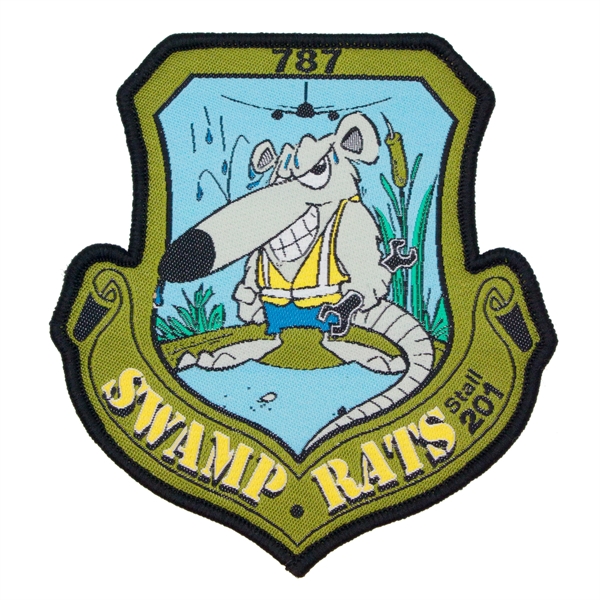 Custom Shape Woven Patches with up to 7 thread colors, merrowed... from ASI 52263 EMT / EMT EMT EASY