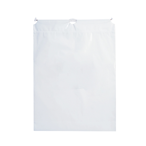 16" x 18" x 3" LDPE plastic drawstring bag with cotton... from ASI 35290 American Ad Bag Co