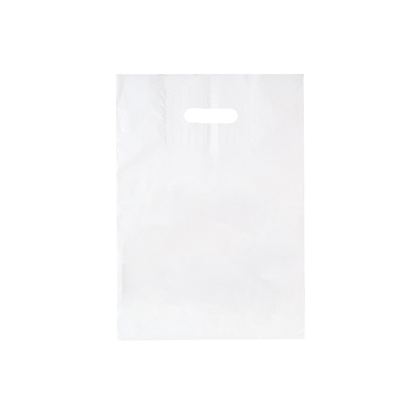 12" x 16" x 4" LDPE bag with die-cut patch handle... from ASI 35290 American Ad Bag Co
