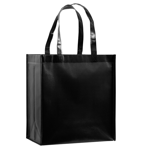 12" x 8" x 13" glossy metallic non-woven PP laminated tote... from ASI 35290 American Ad Bag Co