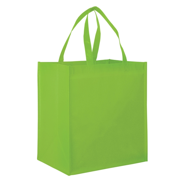 13" x 10" x 15" glossy laminated non-woven polypropylene grocery tote... from ASI 35290 American Ad Bag Co