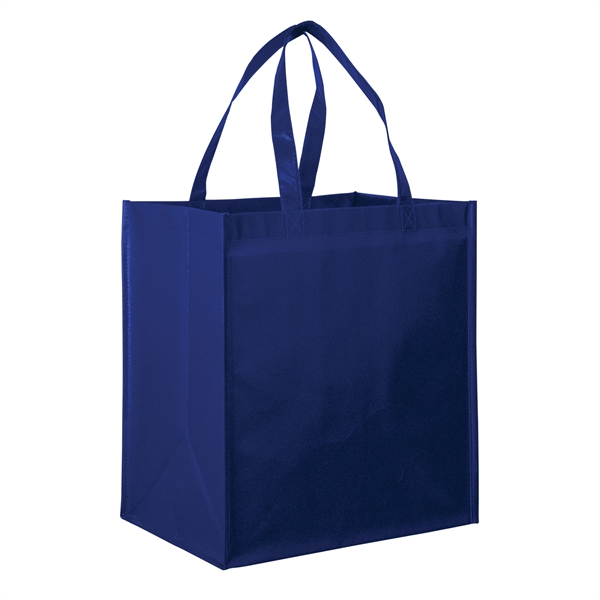 13" x 10" x 15" glossy laminated non-woven polypropylene grocery tote... from ASI 35290 American Ad Bag Co
