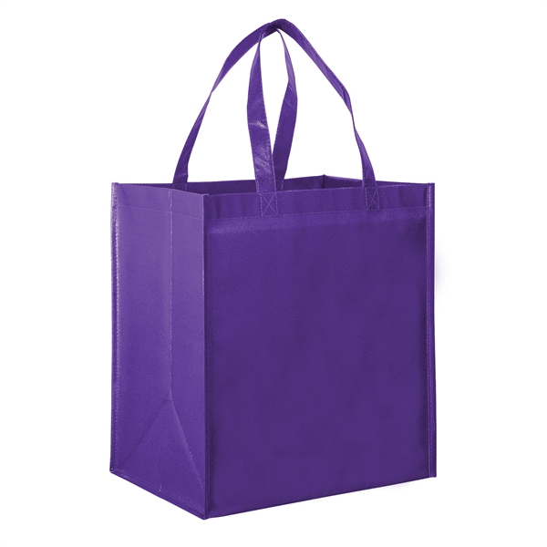13" x 10" x 15" glossy laminated non-woven polypropylene grocery tote... from ASI 35290 American Ad Bag Co