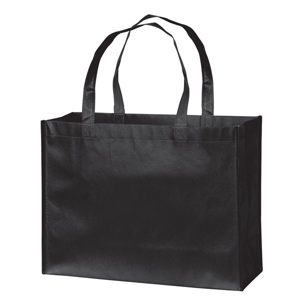 16" x 6" x 12" glossy laminated non-woven polypropylene metallic tote... from ASI 35290 American Ad Bag Co