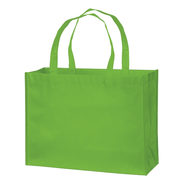 16" x 6" x 12" glossy laminated non-woven polypropylene metallic tote... from ASI 35290 American Ad Bag Co