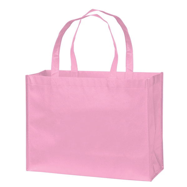 16" x 6" x 12" glossy laminated non-woven polypropylene metallic tote... from ASI 35290 American Ad Bag Co