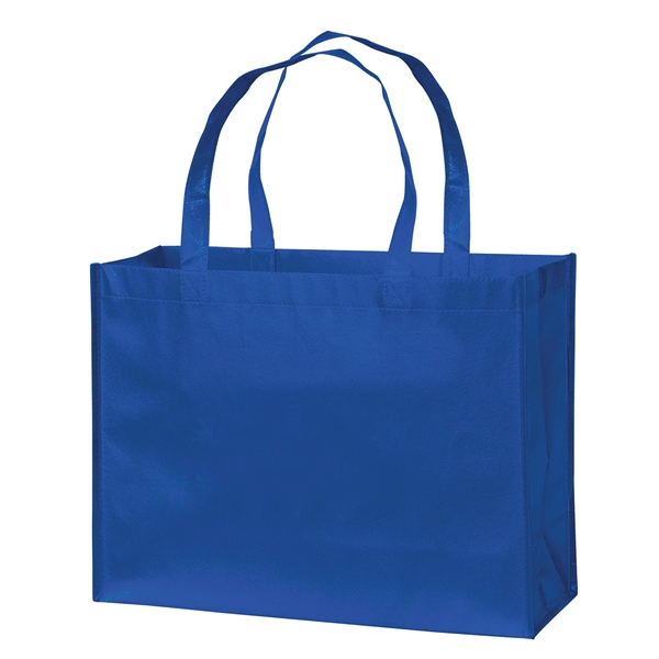 16" x 6" x 12" glossy laminated non-woven polypropylene metallic tote... from ASI 35290 American Ad Bag Co