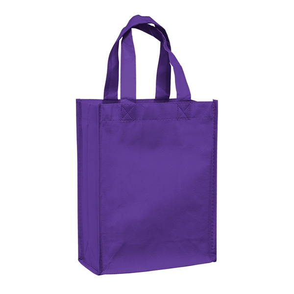 8" x 10" glossy laminated non-woven polypropylene tote with gusset and... from ASI 35290 American Ad Bag Co