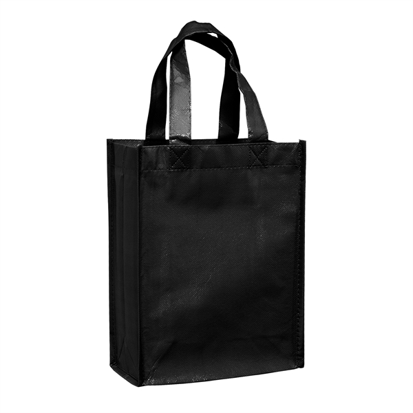 8" x 10" glossy laminated non-woven polypropylene tote with gusset and... from ASI 35290 American Ad Bag Co