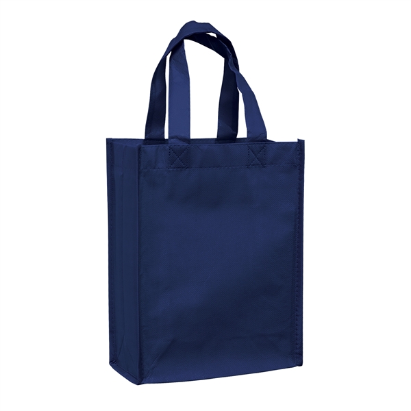 8" x 10" glossy laminated non-woven polypropylene tote with gusset and... from ASI 35290 American Ad Bag Co