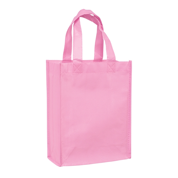8" x 4" x 10" non-woven polypropylene pink laminated tote with... from ASI 35290 American Ad Bag Co