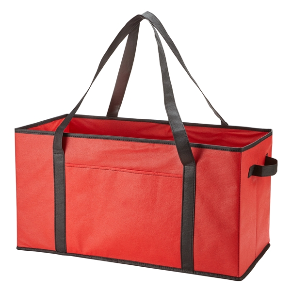 Automotive storage organizer tote made of non-woven 80 GSM with front... from ASI 52840 Evans Manufacturing