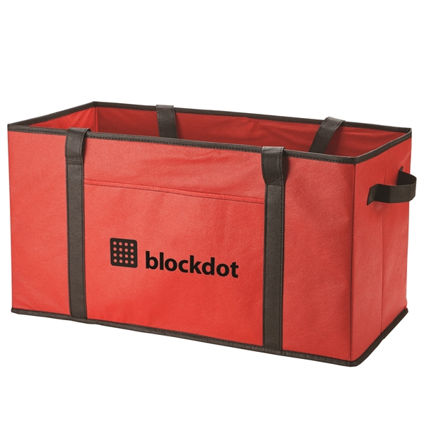 Automotive storage organizer tote made of non-woven 80 GSM with front... from ASI 52840 Evans Manufacturing
