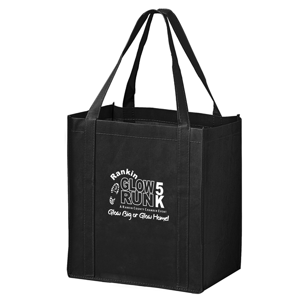 12" x 13" non-woven PP grocery tote with gusset, bottom board... from ASI 35290 American Ad Bag Co