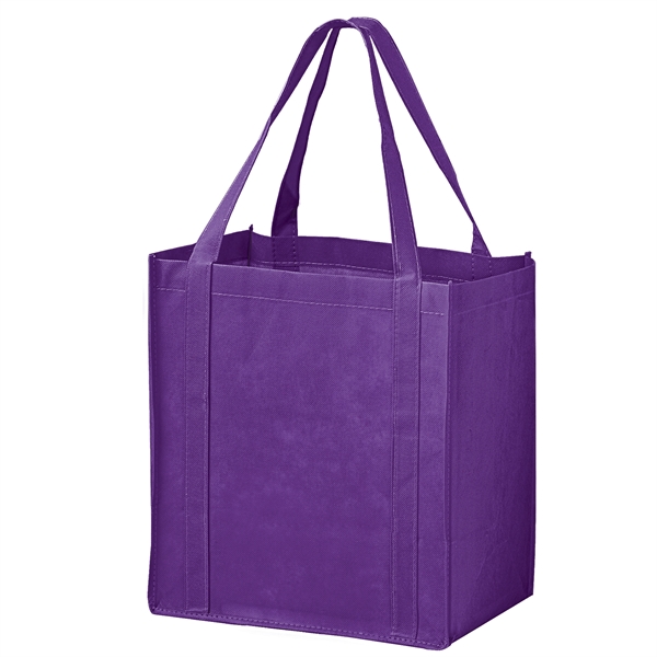 12" x 13" non-woven PP grocery tote with gusset, bottom board... from ASI 35290 American Ad Bag Co