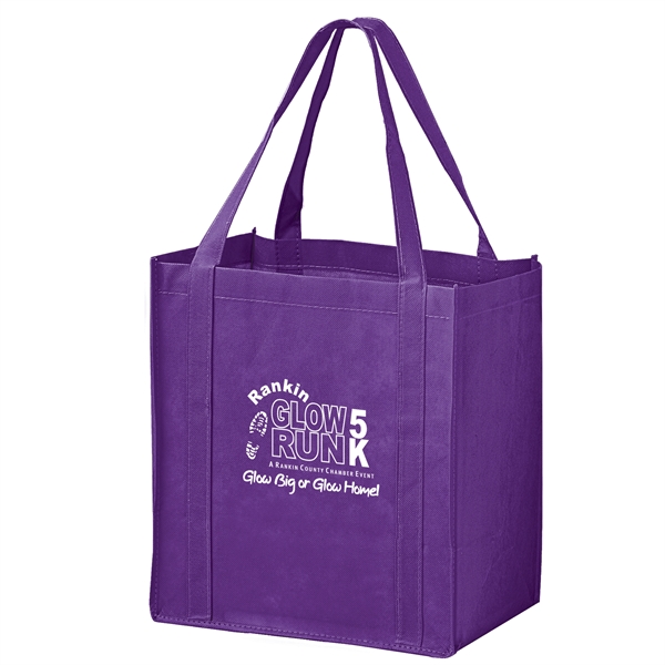 12" x 13" non-woven PP grocery tote with gusset, bottom board... from ASI 35290 American Ad Bag Co