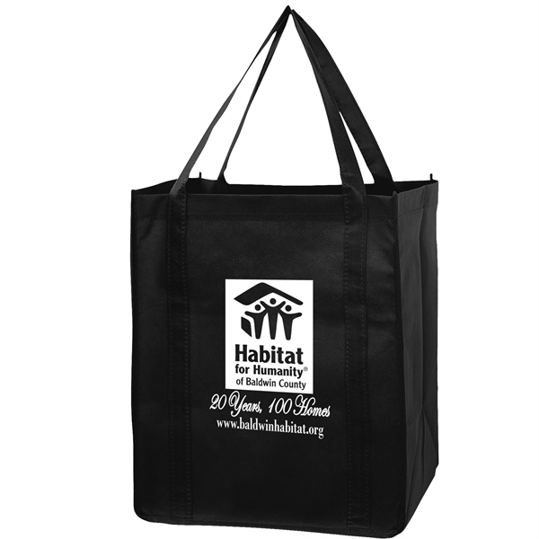 13" x 10" x 15" non-woven PP grocery tote with gusset,... from ASI 35290 American Ad Bag Co
