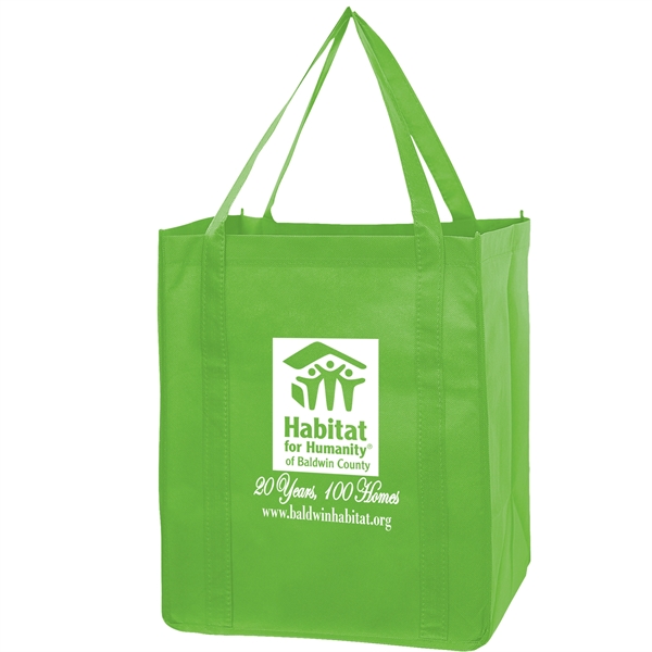 13" x 10" x 15" non-woven PP grocery tote with gusset,... from ASI 35290 American Ad Bag Co
