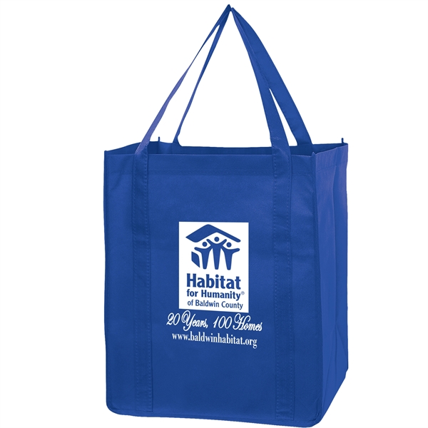13" x 10" x 15" non-woven PP grocery tote with gusset,... from ASI 35290 American Ad Bag Co