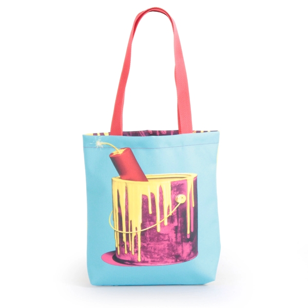 Full color small tote bag with polyweb handles.... from ASI 66230 Landes Inc