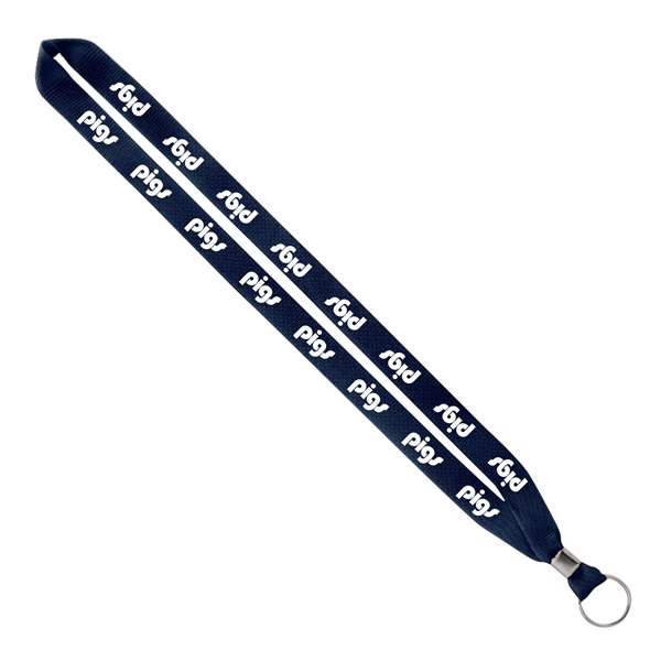 3/4" x 16" polyester lanyard with a metal crimp and split... from ASI 88060 Snugz/USA Inc / SnugZ USA®