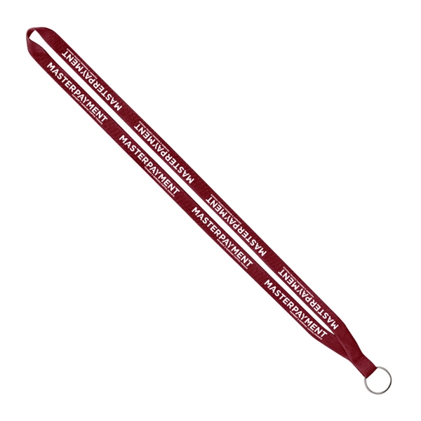 1/2" x 16" polyester lanyard with a sewn silver split ring.... from ASI 88060 Snugz/USA Inc / SnugZ USA®