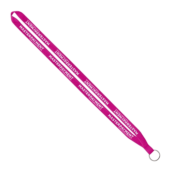 1/2" x 16" polyester lanyard with a sewn silver split ring.... from ASI 88060 Snugz/USA Inc / SnugZ USA®