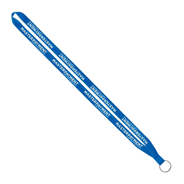 1/2" x 16" polyester lanyard with a sewn silver split ring.... from ASI 88060 Snugz/USA Inc / SnugZ USA®