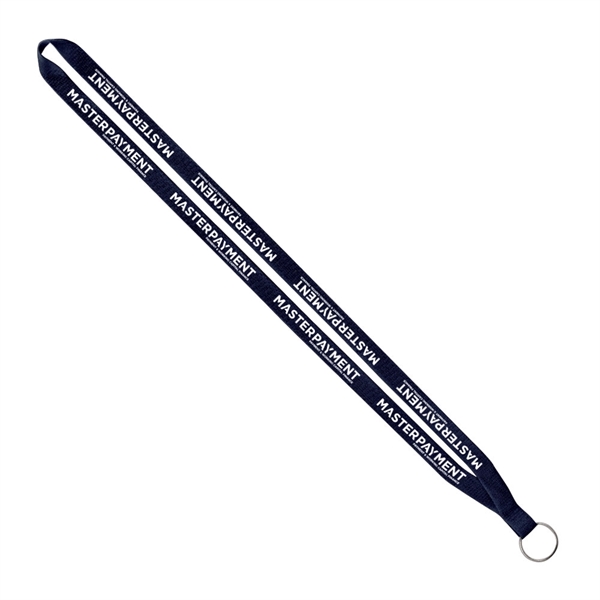 1/2" x 16" polyester lanyard with a sewn silver split ring.... from ASI 88060 Snugz/USA Inc / SnugZ USA®