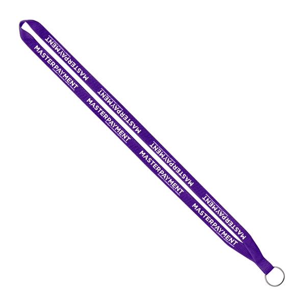1/2" x 16" polyester lanyard with a sewn silver split ring.... from ASI 88060 Snugz/USA Inc / SnugZ USA®