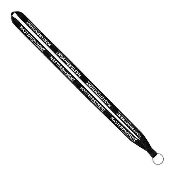 1/2" x 16" polyester lanyard with a sewn silver split ring.... from ASI 88060 Snugz/USA Inc / SnugZ USA®