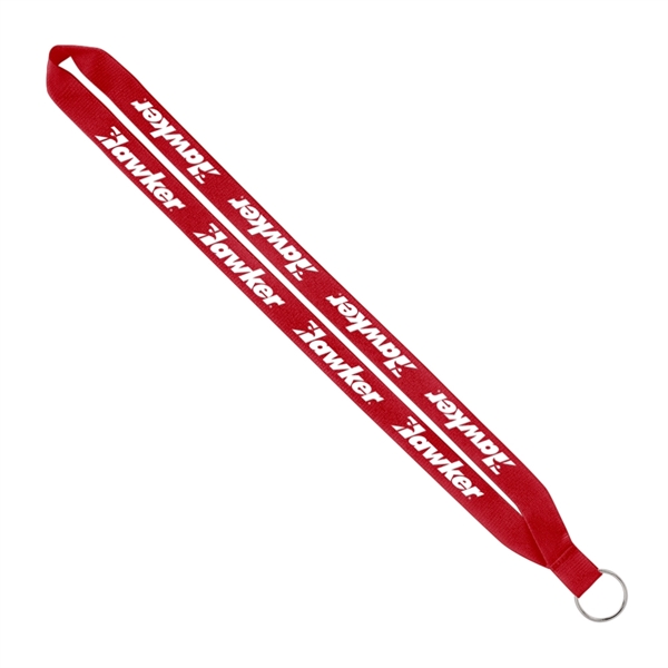 3/4" x 16" polyester lanyard with a sewn silver split ring.... from ASI 88060 Snugz/USA Inc / SnugZ USA®