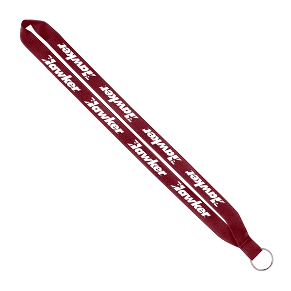 3/4" x 16" polyester lanyard with a sewn silver split ring.... from ASI 88060 Snugz/USA Inc / SnugZ USA®