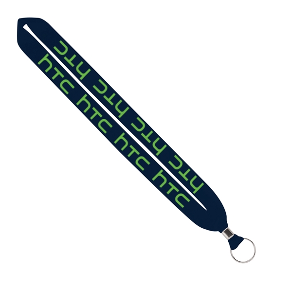 1" x 16" polyester lanyard with a metal crimp and split... from ASI 88060 Snugz/USA Inc / SnugZ USA®