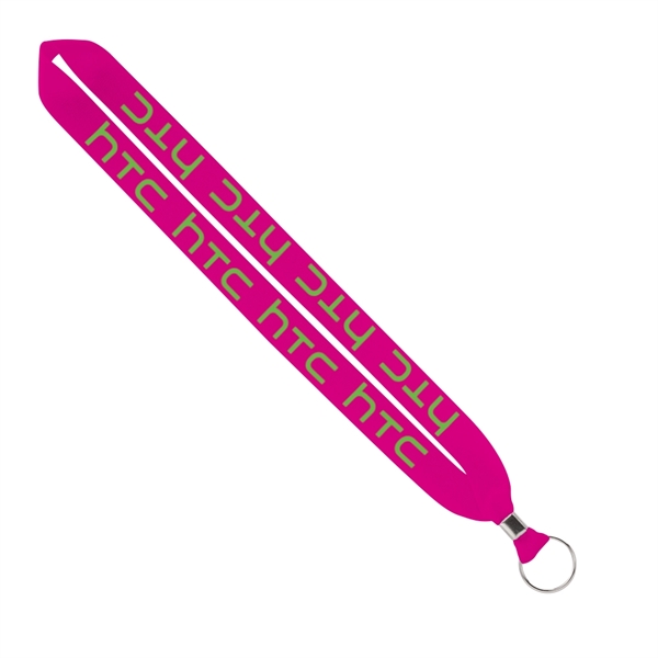 1" x 16" polyester lanyard with a metal crimp and split... from ASI 88060 Snugz/USA Inc / SnugZ USA®