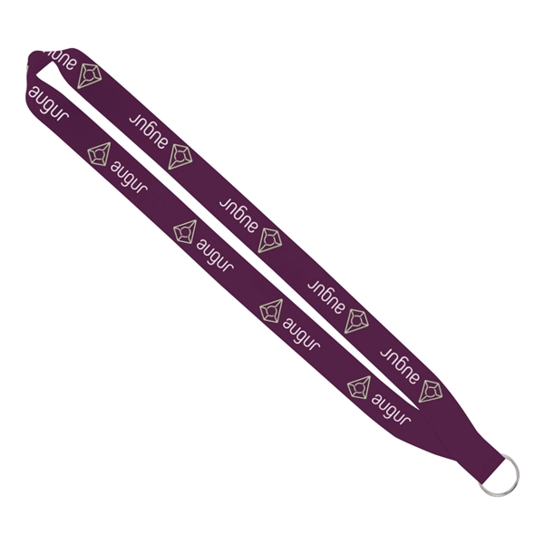 1" lanyard made of polyester with a sewn silver split ring... from ASI 88060 Snugz/USA Inc / SnugZ USA®