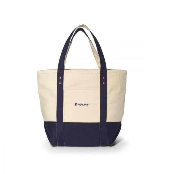 Cotton canvas tote bag with 23" shoulder straps, reinforced web handles,... from ASI 56070 Gemline / Gemline®