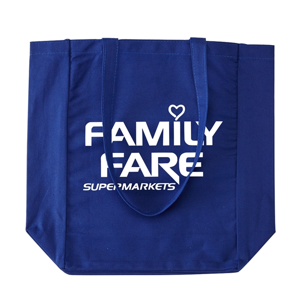 Heavy-duty cotton canvas tote bag made of 10 oz. cotton canvas... from ASI 52840 Evans Manufacturing