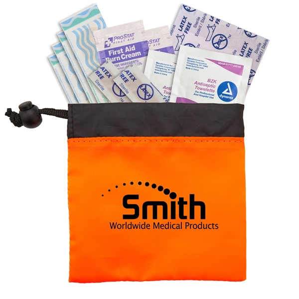 First aid kit has latex-free bandages, antiseptic towelettes, first aid burn... from ASI 52840 Evans Manufacturing