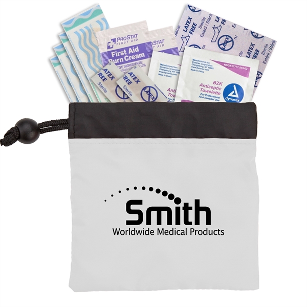 First aid kit has latex-free bandages, antiseptic towelettes, first aid burn... from ASI 52840 Evans Manufacturing