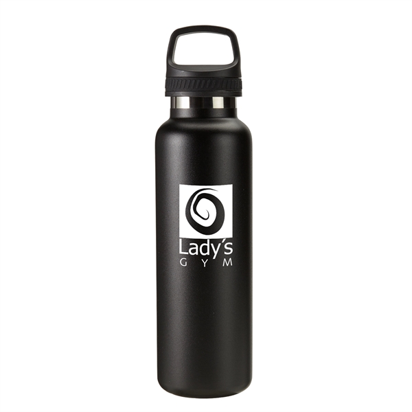 20 oz. stainless steel bottle, double-wall, vacuum-insulated with copper lining, sweat... from ASI 52840 Evans Manufacturing