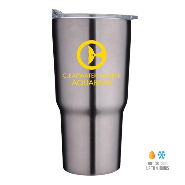 30 oz. economy tapered stainless steel tumbler with a plastic PP... from ASI 90807 Tekweld