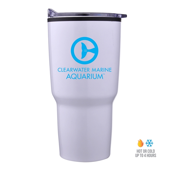 30 oz. economy tapered stainless steel tumbler with a plastic PP... from ASI 90807 Tekweld