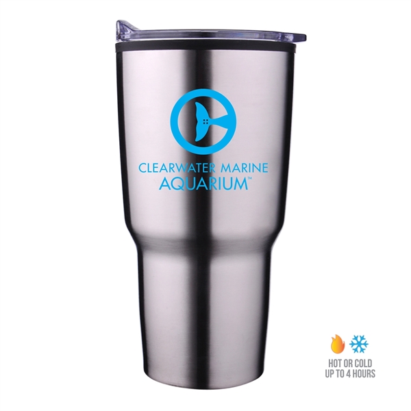 30 oz. economy tapered stainless steel tumbler with a plastic PP... from ASI 90807 Tekweld