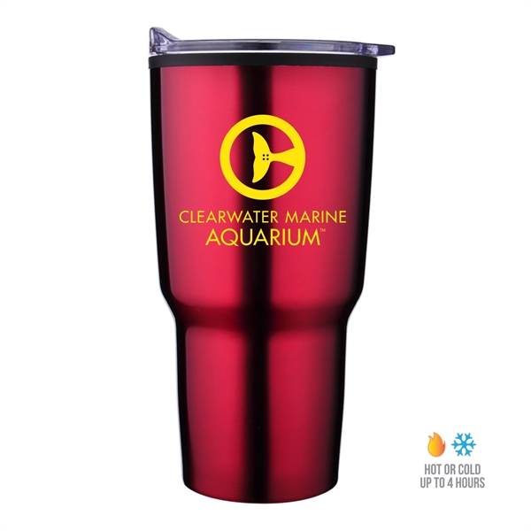 30 oz. economy tapered stainless steel tumbler with a plastic PP... from ASI 90807 Tekweld
