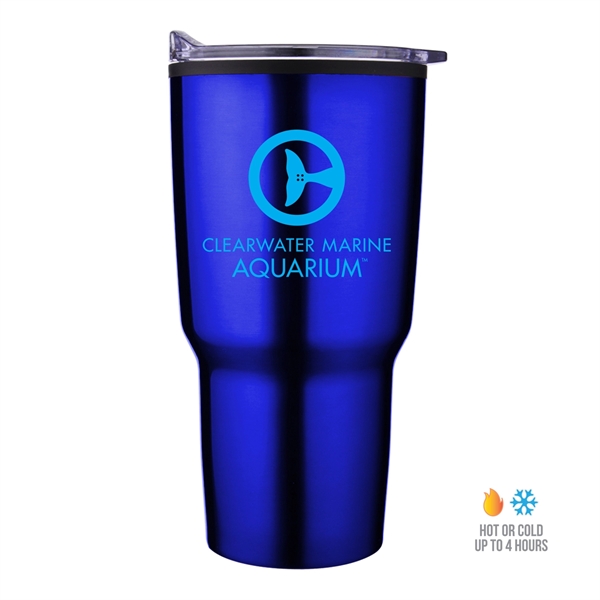 30 oz. economy tapered stainless steel tumbler with a plastic PP... from ASI 90807 Tekweld